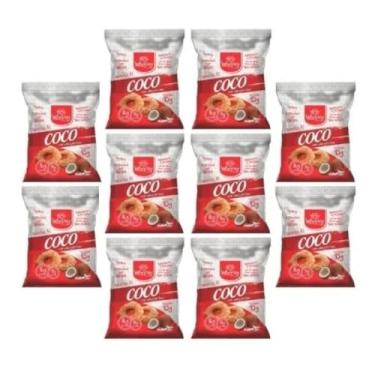 Imagem de Kit 10 Bolacha Fit Biscoito Coco Proteico Sem Açucar Wheyviv Fit
