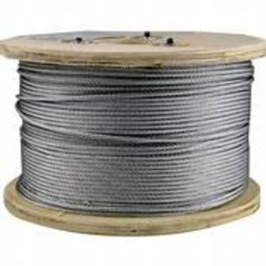 Imagem de Cabo de aço 3/16 (4,8mm) galvanizado formação 6 x 19 AA lance com 50 metros para linha de vida