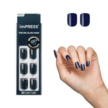 Imagem de (Graytitude) - KISS imPRESS Colour Press-On Manicure, Gel Nail Kit, PureFit Technology, Short Length, "Graytitude", Polish-Free Solid Colour Mani, Includes Prep Pad, Mini File, Cuticle Stick, and 30 Fake Nails