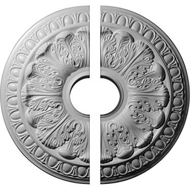 Imagem de Medalhão de teto Colton Ekena Millwork 15 3/4 polegadas OD x 3 1/4 polegadas ID x 1 1/2 polegadas, Divisor, 15 3/4"OD x 3 1/2"ID x 1 1/2"P (Fits Canopies up to 4 3/4"), Factory Primed