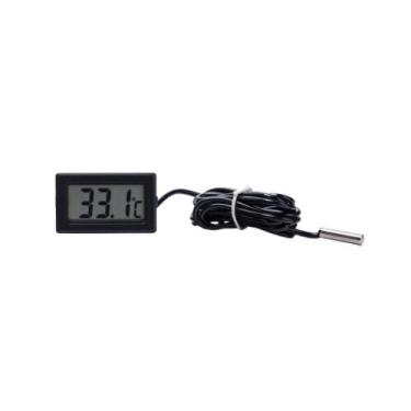 Imagem de Termômetro Digital Hulter -50+50 Sensor Ntc 1,5Mt Retangular - Preto