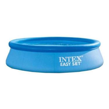Imagem de Piscina Inflável Redonda Intex Easy Set Grande Azul 2419 Litros Azul