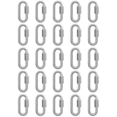 Imagem de Kit Mosquetão Com Rosca 4,76mm - 3/16'' - 9,0002 (Com 25 Unidades) - N