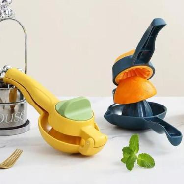 Imagem de Espremedor limão laranja manual giratório suco fruta colorido - STORE 