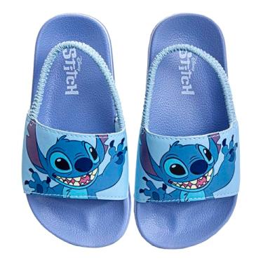 Imagem de Disney Minnie Mickey Encanto Relâmpago McQueen Lilo n Stich Sandálias de praia sem cadarço (Bebê/Criança pequena), Lilás - Costura, 9-10 Toddler