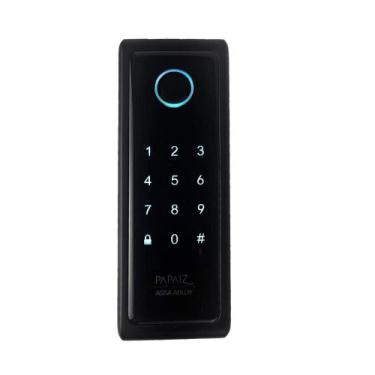 Imagem de Fechadura Digital SL140B Com Biometria De Sobrepor Preta Fosca - Papai