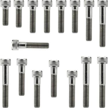 Imagem de Kit parafusos inox tampa motor lateral esquerda+direita Biz100 2013 a 