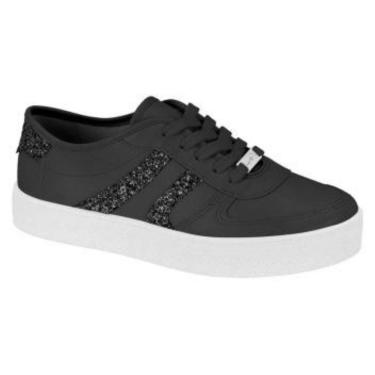 Imagem de Tênis Moleca Casual Detalhes Maxxi Glitter Feminino Preto