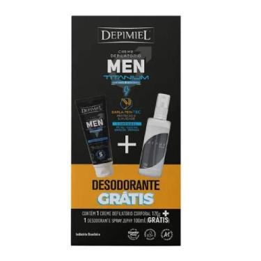 Imagem de Kit Creme Depilatorio Men Titanium - Depimiel