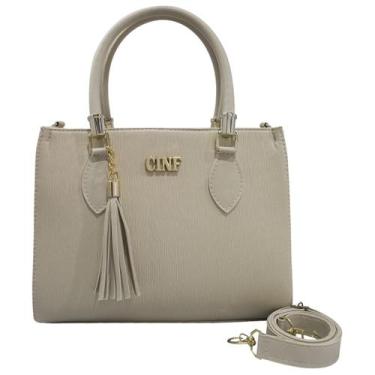 Imagem de Bolsa De Ombro Feminina Transversal Média De Mão Baú Alça Removível - 