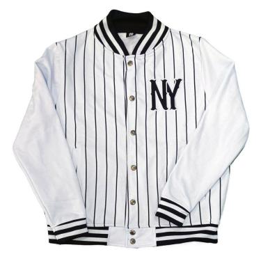 Imagem de Jaqueta College Moletom Masculina M10 Hoop NY Listrada