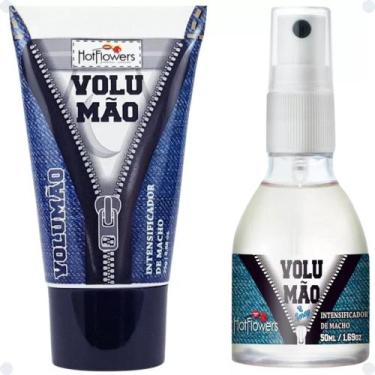 Imagem de Kit Prazer Masculino Spray Volumão Intensificador Prazer + Gel Sensaçã
