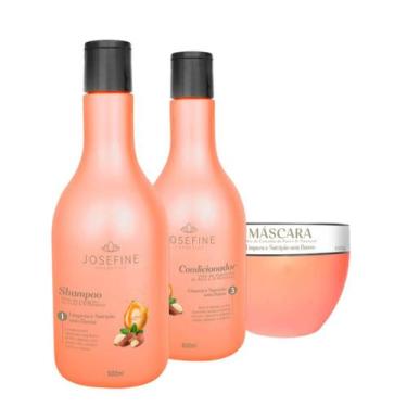 Imagem de Kit Limpeza e Nutrição Sem Danos 03 Passos Josefine Cosmetics - Josefi