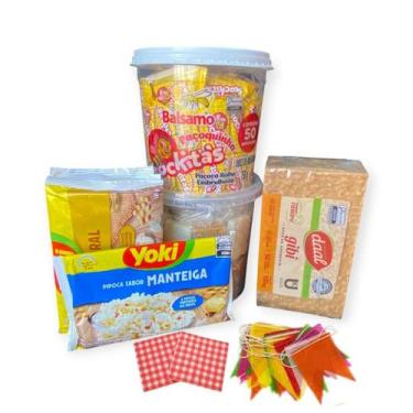 Imagem de Kit Doces para Festa Junina Arraiá São João nº5+bandeirinha - Genérica