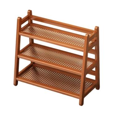 Imagem de YWJLQH Suporte para garrafas de xarope, suporte para canecas, multiuso, para manter tudo organizado e limpo, de temperos de bambu, porta-tempero para mesa de, Marrom Escuro