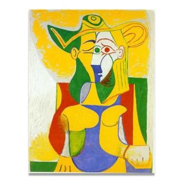 Imagem de Murais de Diego Rivera Mulher sentada em uma poltrona – Arte do Realismo Socialista Mexicano, Muralista do Século 457, Coleção Clássica do Museu de Nova York para Decoração de Casa 30 x 39 cm