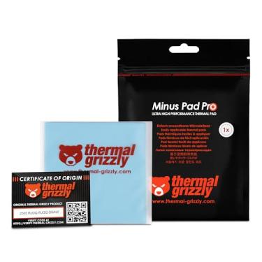 Imagem de Thermal Grizzly Minus Pad Pro – Pad de interface térmica de 100 x 100 x 0,5 mm, eletricamente não condutor, alta condutividade térmica e compressibilidade para SSDs, GPUs e eletrônicos