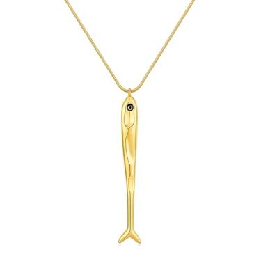 Imagem de iSPECIAL Colar de coração retrô grosso para mulheres, camada antiga, praia, oceano, lua, estrelas, boho, charme, colares, retrô, joia, Adjustable, Zinco, Sem Pedra Preciosa