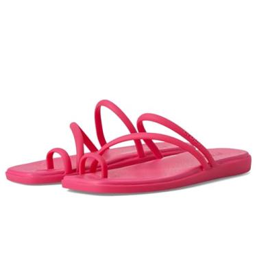 Imagem de Crocs Sandália feminina Miami Toe Loop Flat, Dragão Fruit, 39