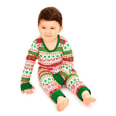 Imagem de Pijama Body Baby Longo Natal Alegria - Alegria de Montar, 1 ano