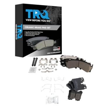 Imagem de TRQ Pastilhas de freio de cerâmica compatíveis com Lexus LS500 2019 LS500h 2018-2019