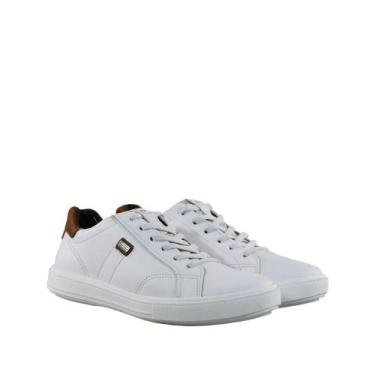 Imagem de Sapatênis Tabaco Cadarço Elástico  Pegada, Branco, 39