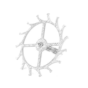 Imagem de ZJchao Assista Ao Movimento Parte Escape Wheel Watch Watch Reparando Substituição Liga de Silver para Propriedade Profissional