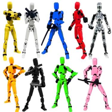 Imagem de DANONI 2024 New T13 Action Figure Set,T13 Robot Action Figure 3D Printed Multi-Jointed Movable,Dummy 13 Action Figure,Decorations for Action Figures - Assembly Completed (Assembly Completed-9PCS)
