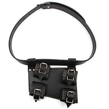 Imagem de BLESSUME Coldre Swords Black Frog com cinto medieval Rapier Cross Lacing Holder Belt (preto 01)