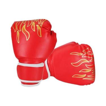 Imagem de Luvas De Boxe De Couro Para Crianças 1 Par Luvas De Treinamento De Soc