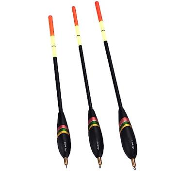 Imagem de Generic Conjunto de Flutuador de Pesca de Madeira Balsa Premium Bobbers Colorfast Enfrentar Acessório Sensibilidade à Mordida de Peixe para Pesca Eficiente Cena Aplicável Mudanças de água