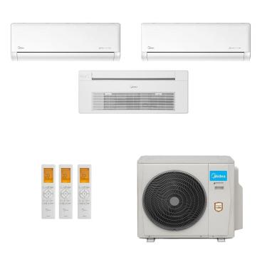Imagem de Ar-Condicionado Multi Split Inverter Midea 27.000 (2x Evap HW 9.000 + 1x Evap Cassete 1 Via 18.000) Quente/Frio 220V								
