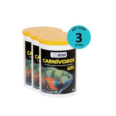 Imagem de Kit Ração Alcon Carnívoros 300g Com 3 unidades