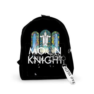 Imagem de Mochila Mochila escolar de anime Moons Knights para meninos e meninas adolescentes
