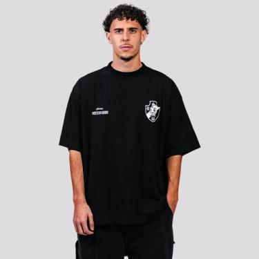 Imagem de Camiseta Approve Huge Vasco Almirante Preta, M