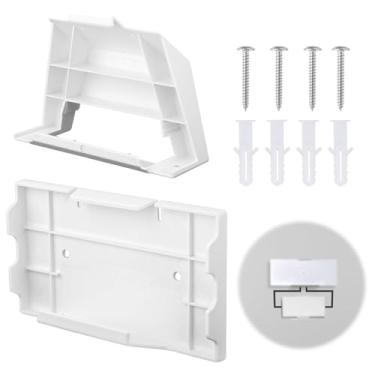 Imagem de Suporte de roteador 2 em 1 e kit de montagem de fonte de alimentação para Starlink Gen 3 e V3, suporte de parede, estilo moderno, unissex, plástico, 2 prateleiras, design compacto