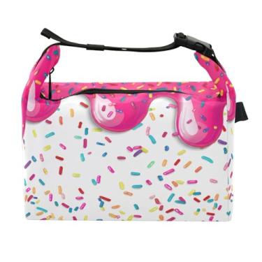 Imagem de STAYTOP Lancheira de sorvete Yummy com fivela de alça, lancheira isolada para meninos e meninas, lancheira térmica para trabalho escolar