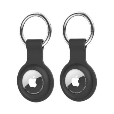 Imagem de Chaveiro Protetor De Silicone Para Apple AirTag, Anel Anti-Perda, Aces