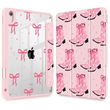 Imagem de May Chen Capa para iPad (A16) 11ª geração 2025, iPad 10ª geração 2022 de 10,9 polegadas, suporte de lápis embutido com capa à prova de choque, capa traseira transparente transparente, despertar