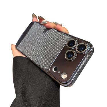 Imagem de Proteção de lente de câmera respirável com dissipação de calor de malha galvanizada revestida compatível com capa de iPhone (azul, iPhone 17 Pro Max)