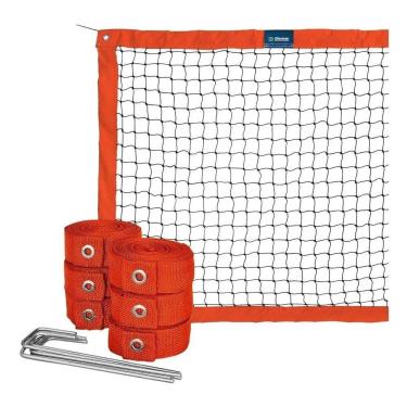 Imagem de 2X Kit Beach Tennis Laranja - Rede Oficial + Fita De Marcaçã