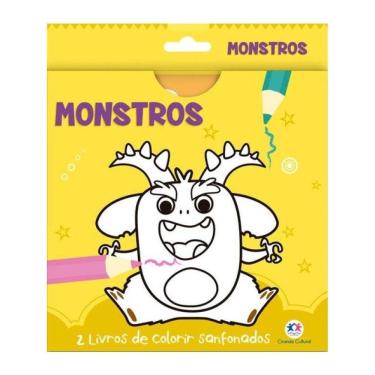 Imagem de Monstros - 2 Livros De Colorir Sanfonados