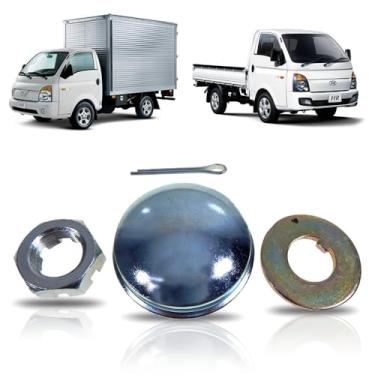 Imagem de KIT CUBO DE RODA (CALOTA ARRUELA PORCA CUPILHA) HR 2004 2005 2006 2007 2008 2009 2010 2011 2012