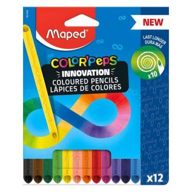 Imagem de Lápis de Cor Maped 12 Cores Infinity Color Peps - Maped