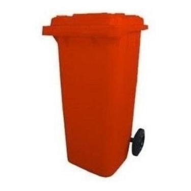 Imagem de Conteiner Lixeira Plastica 120l Contentor Com Rodas Vermelho - jsn