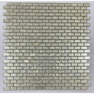 Imagem de Kit 1m² Pastilha de Vidro Espelhado 29cm X 29cm Dourado Espelhado