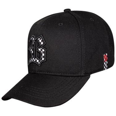 Imagem de Boné Blck Strapback Race Fita Aba Curva Masculino Original-Masculino