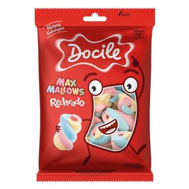 Imagem de Maxmallows Docile Recheado Twist Colorido 220g