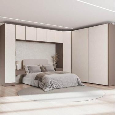 Imagem de Guarda-Roupa Modulado de Canto Obliquo 8 Peças 9 Portas Orion CabeCasa