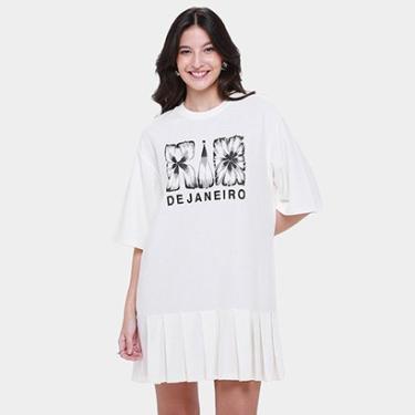 Imagem de Vestido Curto Farm Pregas do Rio Flor-Feminino